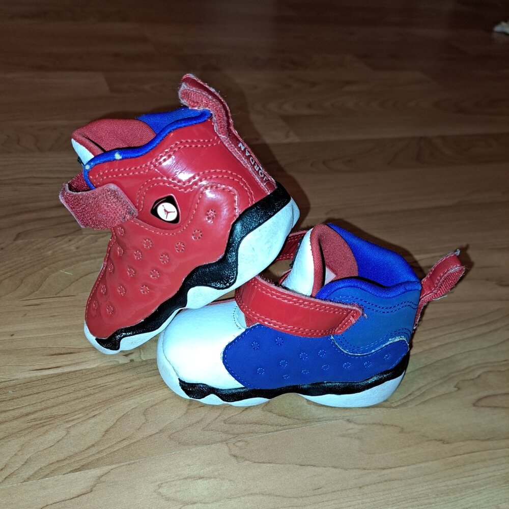Nike Jordan Jumpman Team 2 PS Red,White&Blue Little Kids Sneakers,2018 Size 4C